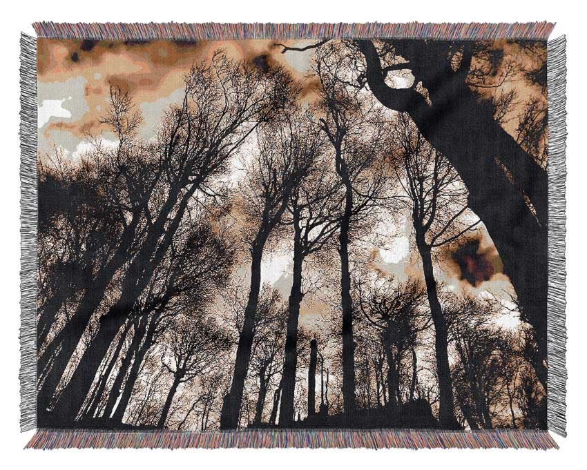 Woodland Skies Woven Blanket