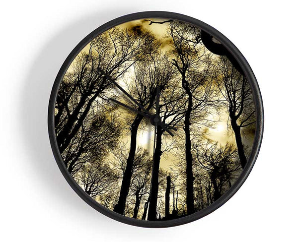 Woodland Skies Clock - Wallart-Direct UK