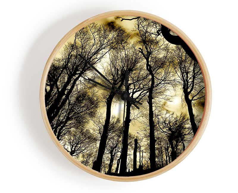 Woodland Skies Clock - Wallart-Direct UK