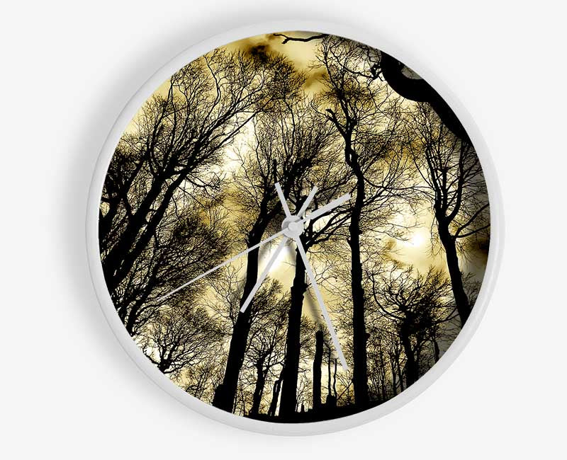 Woodland Skies Clock - Wallart-Direct UK