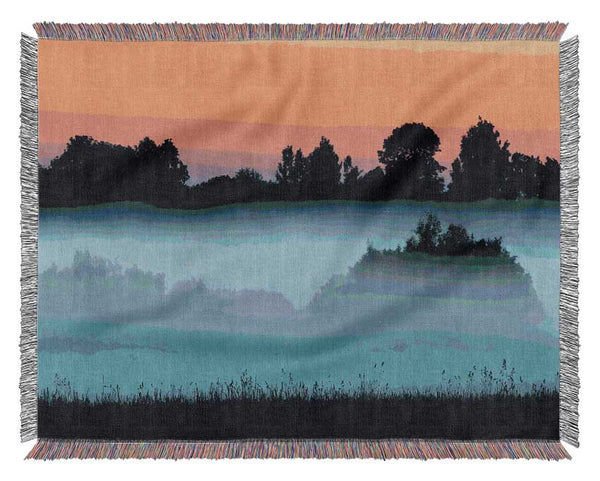 English Countryside Mist Woven Blanket