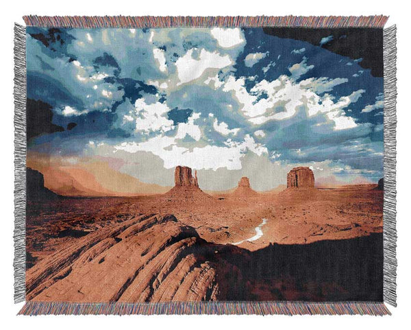Monument Valley Skies Woven Blanket