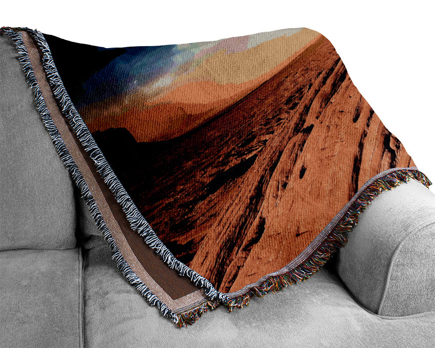 Monument Valley Skies Woven Blanket
