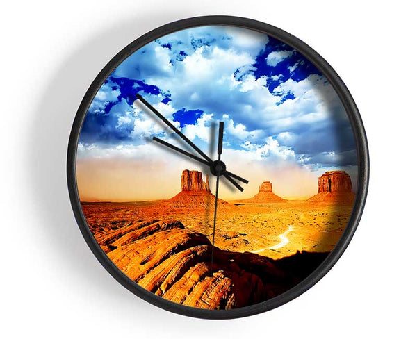 Monument Valley Skies Clock - Wallart-Direct UK