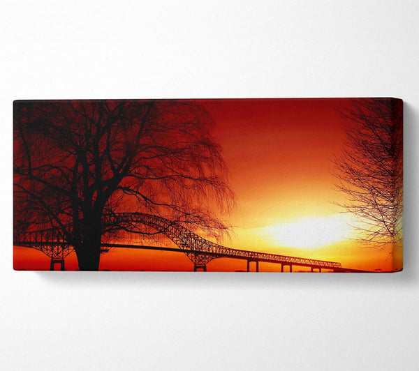 Brücke über den Orange Winter Lake