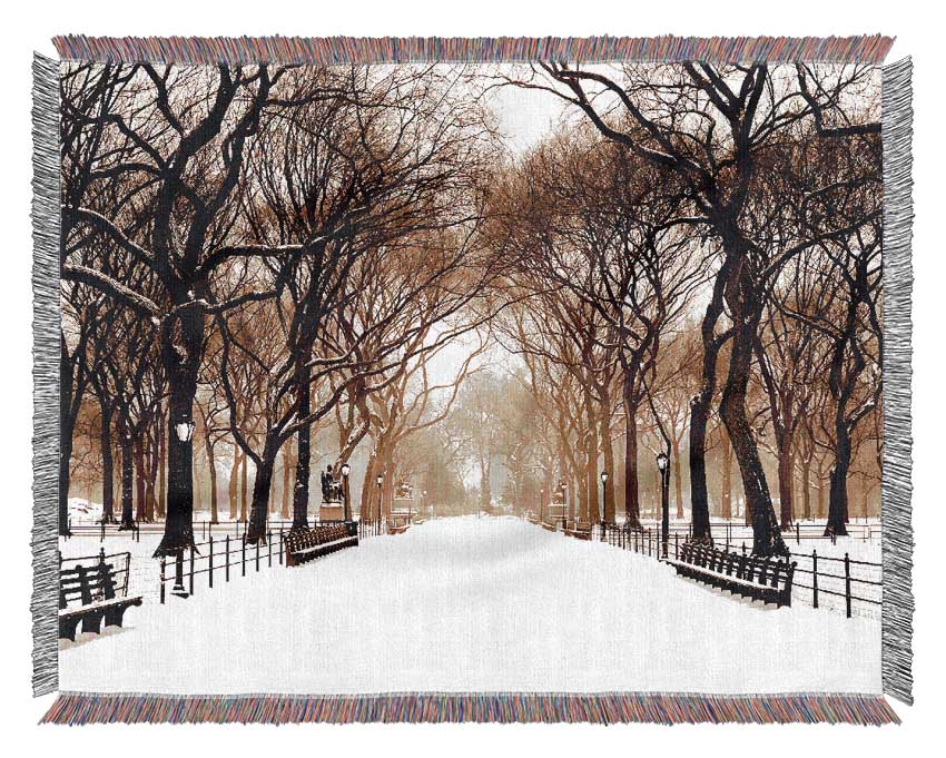 Winter Park Sepia Woven Blanket