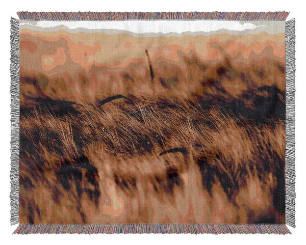 Wheatfield Sepia Woven Blanket
