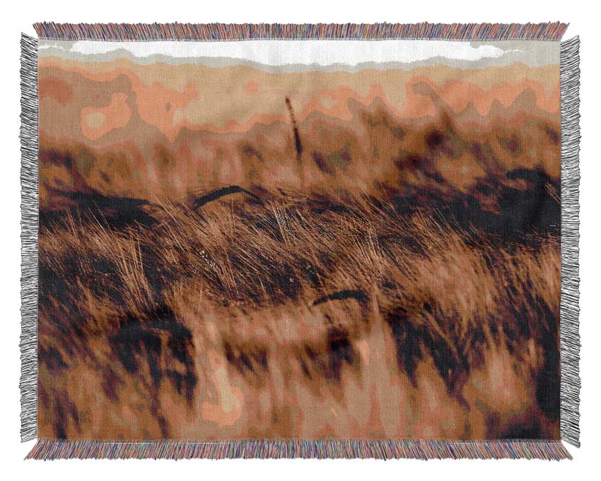 Wheatfield Sepia Woven Blanket