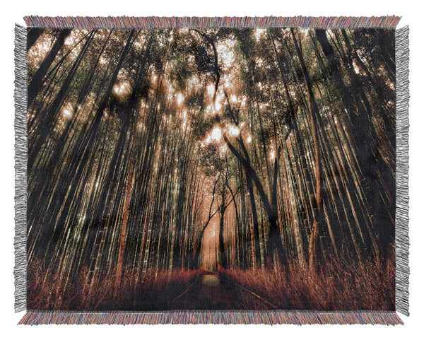 The Woodland Walk Woven Blanket