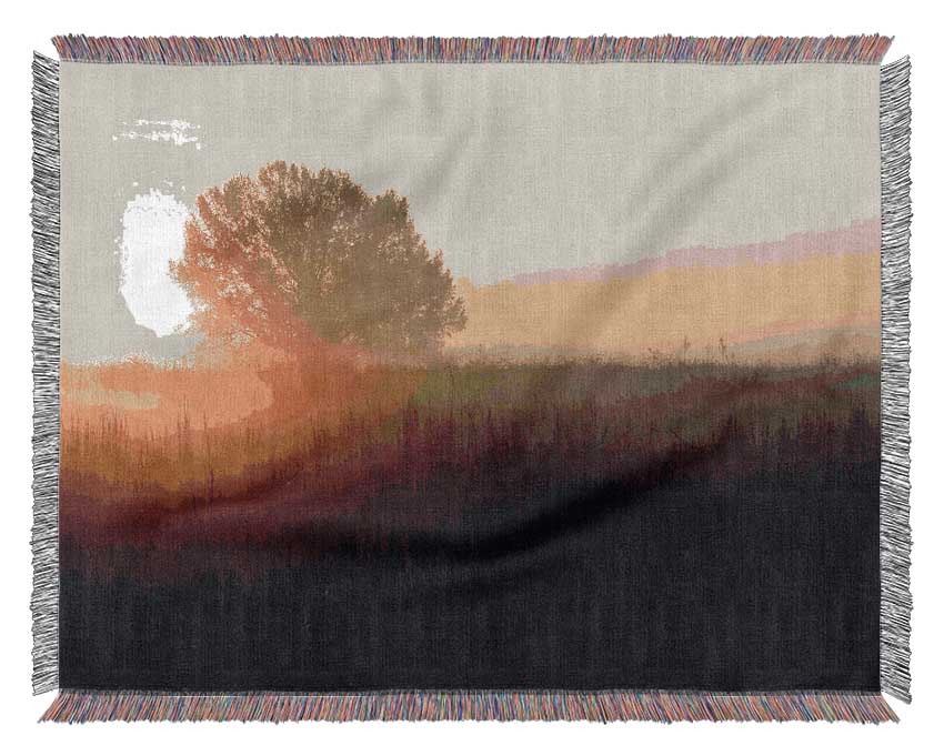 Yorkshire Dales Sunset Mist Woven Blanket