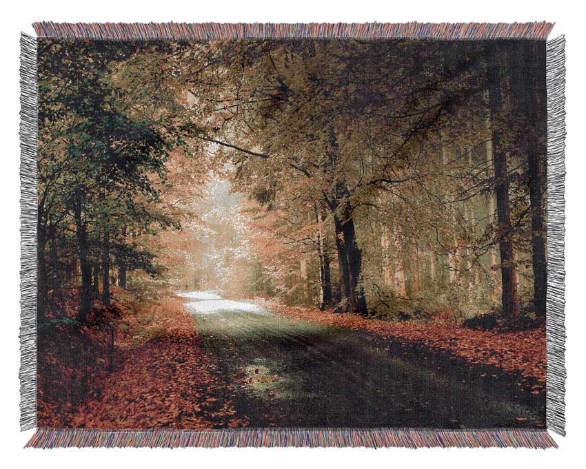 The Woodland Road Woven Blanket