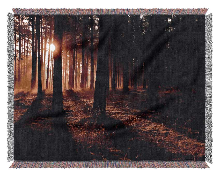 Woodland Sun Blaze Woven Blanket