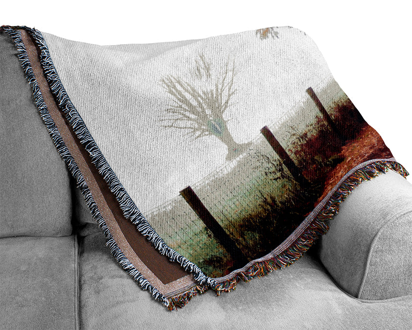 The Winter Path Woven Blanket