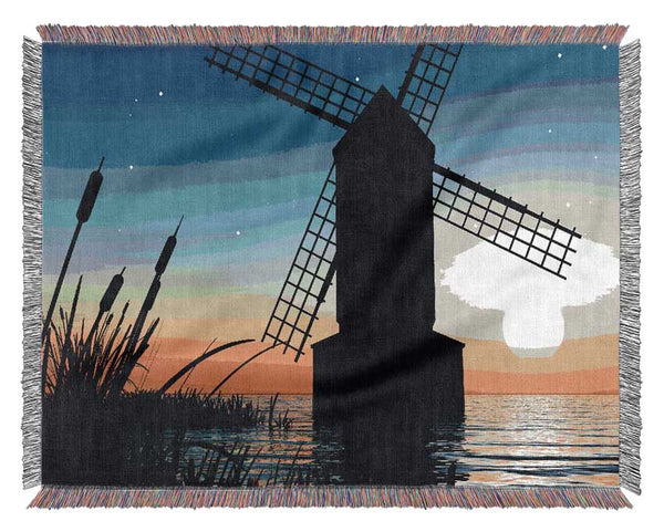 Windmill Ocean Nights Woven Blanket