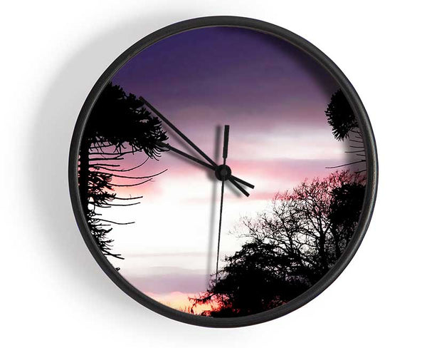 Lavender Skies Clock - Wallart-Direct UK