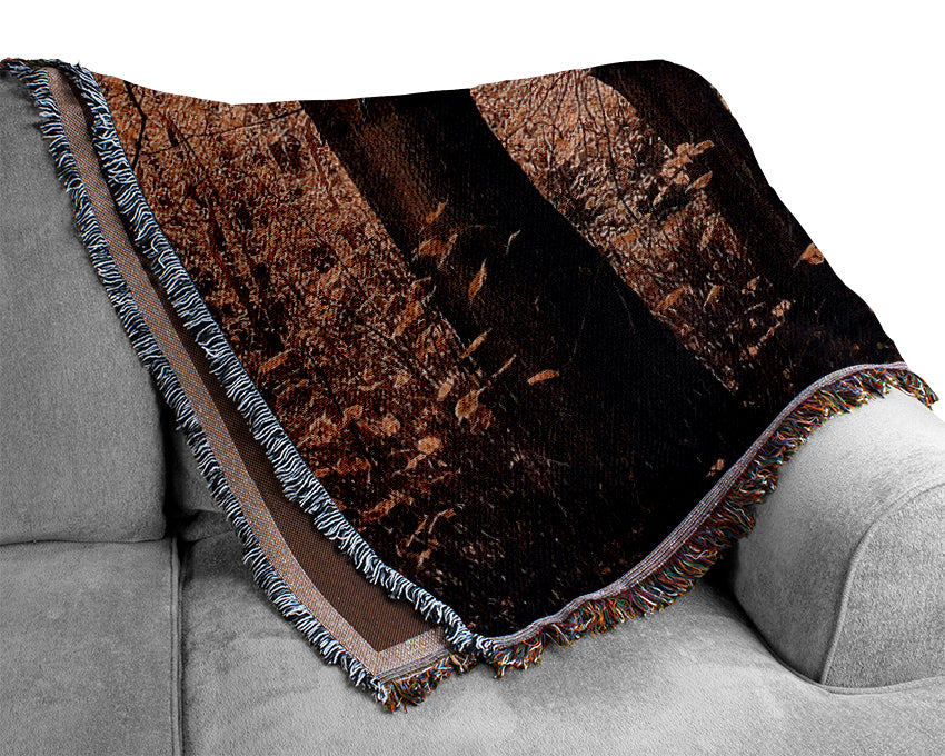 Woodland Walkway Woven Blanket
