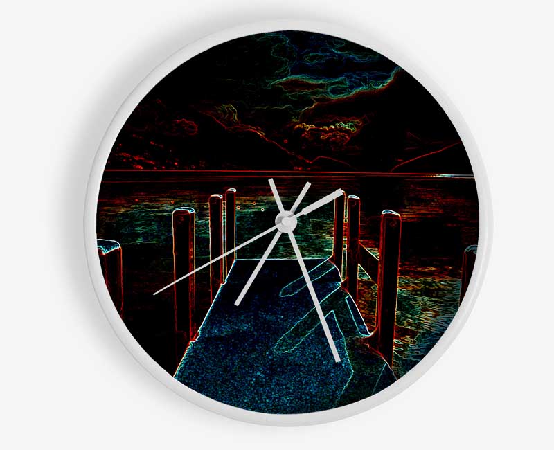 Abstract Pier Clock - Wallart-Direct UK
