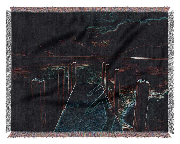 Abstract Pier Woven Blanket