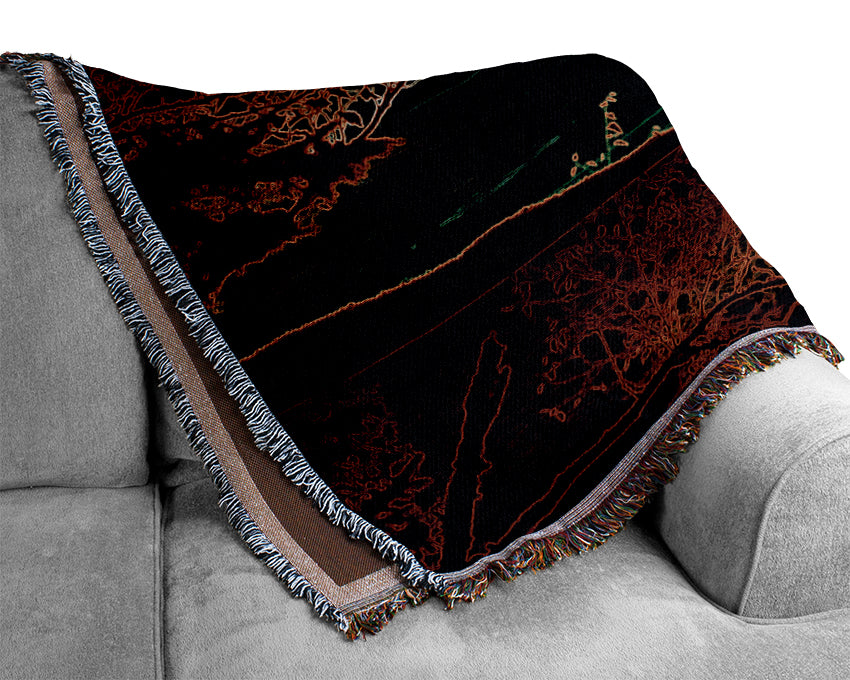 Hill Top View Woven Blanket