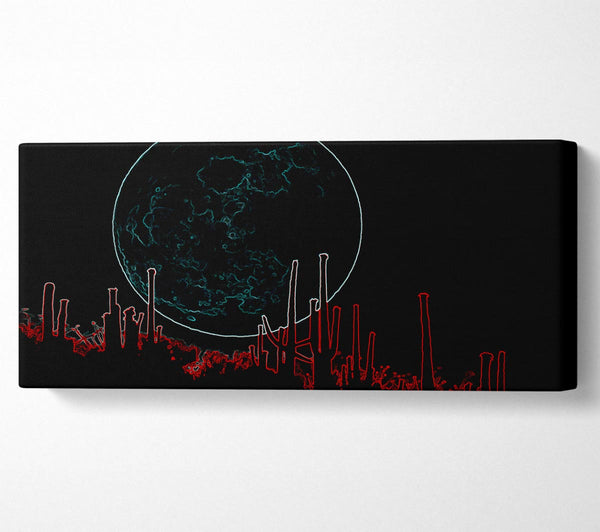 Abstrakte Neonlandschaft 07