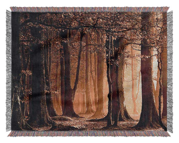 Land Of Trees Woven Blanket