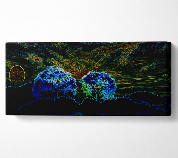 Abstrakte Neonlandschaft 02