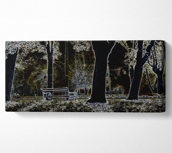Abstrakte Neonlandschaft 01