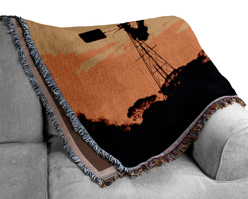 Windmills In Sunlight Woven Blanket