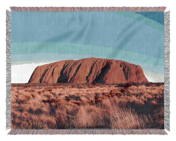 Ayres Rock Australia Woven Blanket
