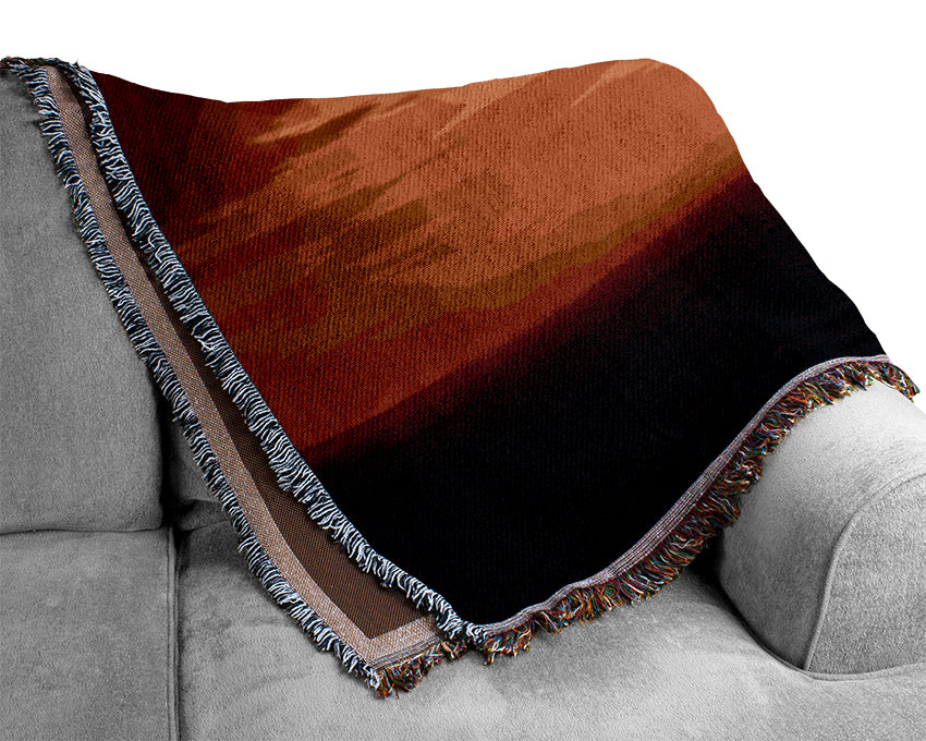 Tree Of The Desert Sun Woven Blanket