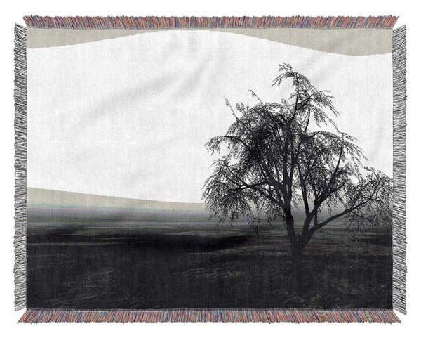 The Way The Wind Blows B n W Woven Blanket