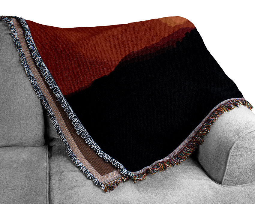 Cactus In Sunlight Woven Blanket