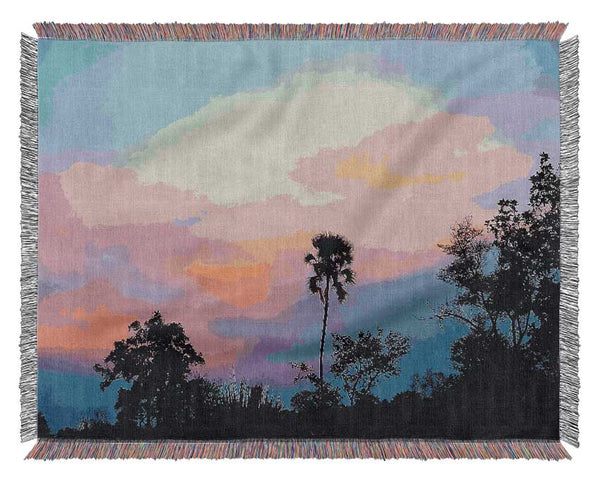 Tranquil Tree Tops Woven Blanket