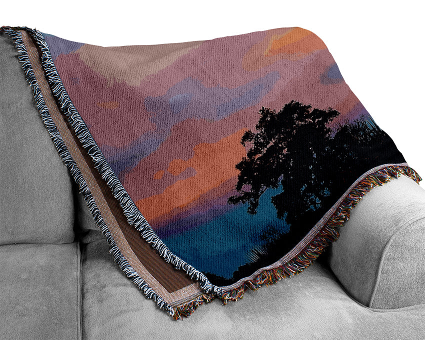 Tranquil Tree Tops Woven Blanket