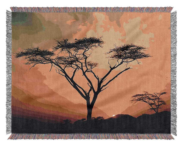 Arcania Tree Sunblaze Woven Blanket