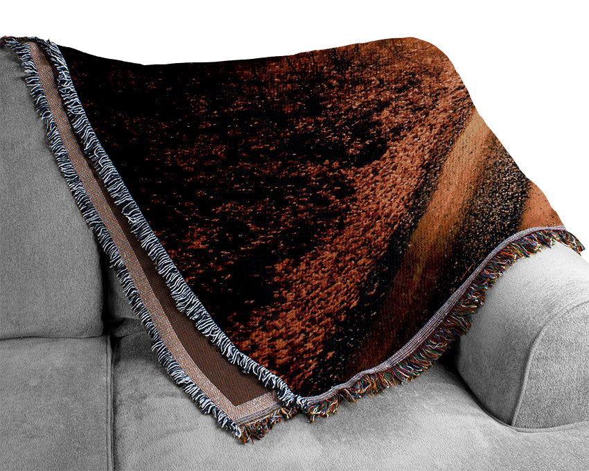 The Road To Gold Woven Blanket