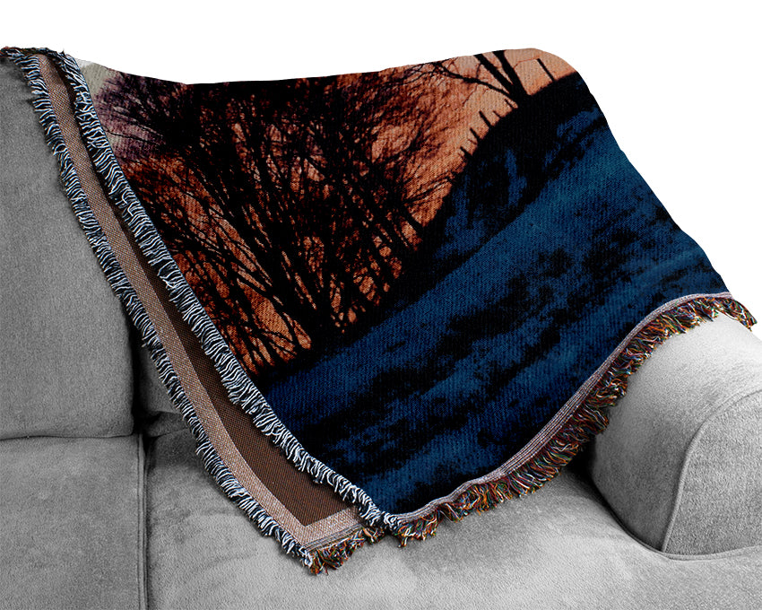 Yorkshire Dales Serene Winter Woven Blanket