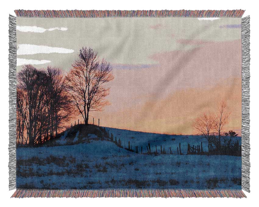 Yorkshire Dales Serene Winter Woven Blanket