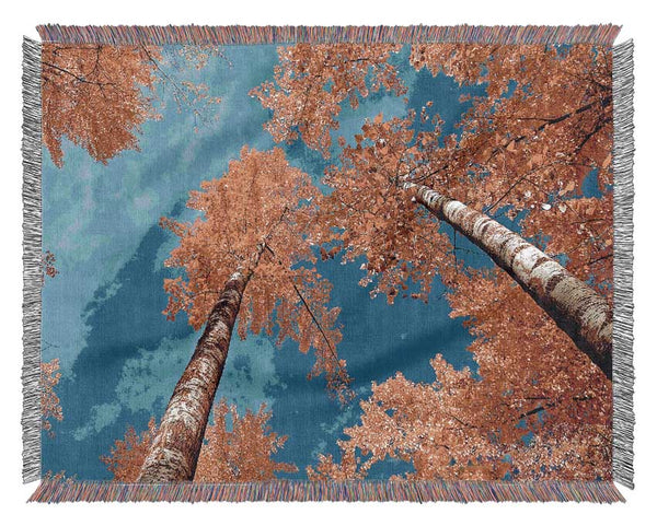 High Above The Tree Tops Woven Blanket
