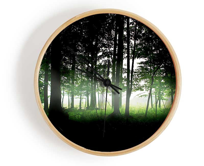 Woodland Mist Clock - Wallart-Direct UK