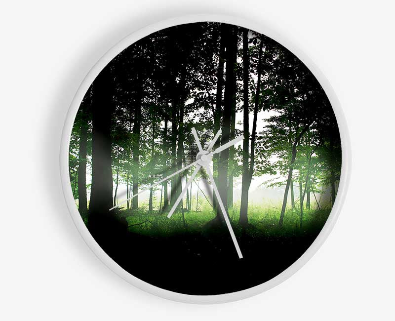 Woodland Mist Clock - Wallart-Direct UK