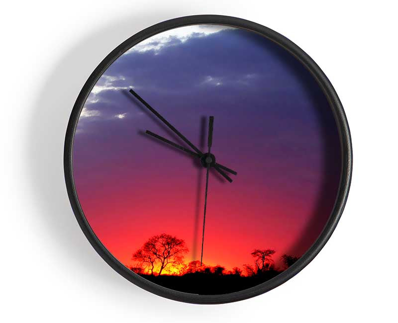 Yorkshire Dales Sunrise Clock - Wallart-Direct UK