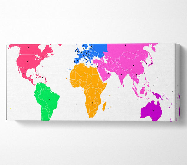 Karte und Sterne der Welt