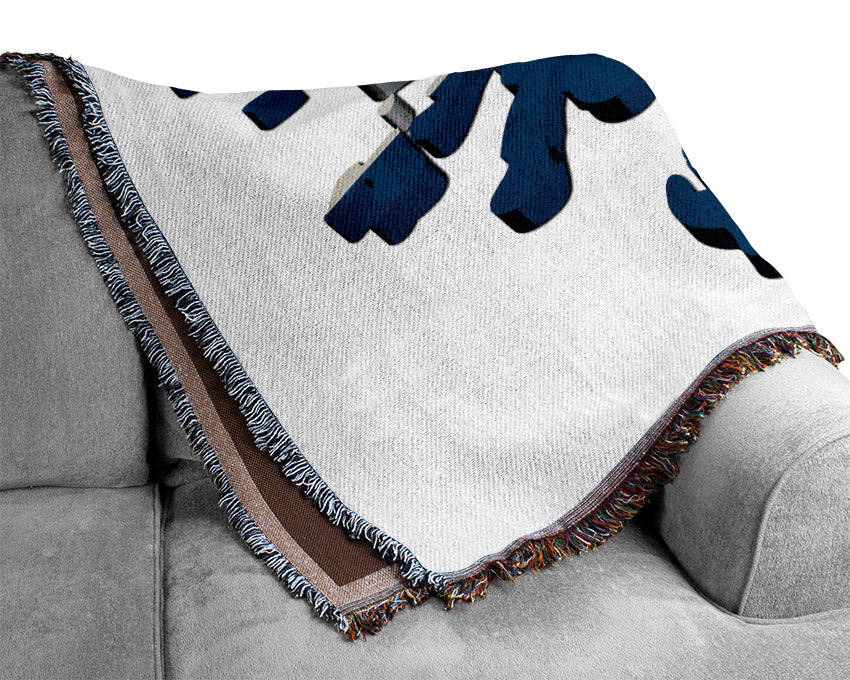 Map Of Scotland Woven Blanket