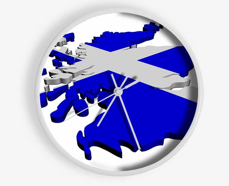 Map Of Scotland Clock - Wallart-Direct UK