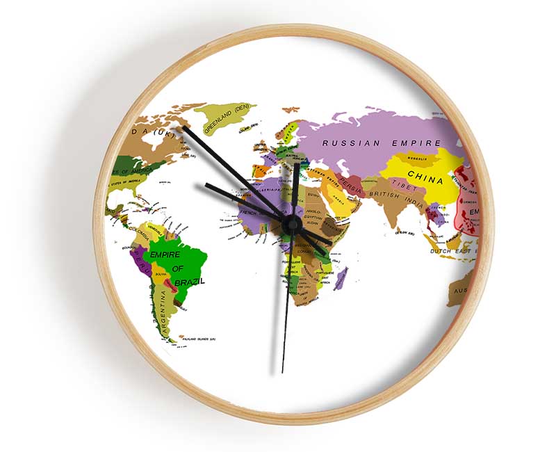 World Of 1914 Clock - Wallart-Direct UK