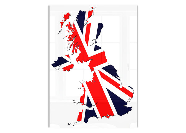 Karte der britischen Flagge