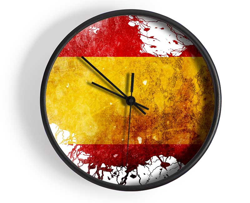 Spanish Colours Map Clock - Wallart-Direct UK
