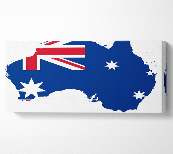 Australien Flagge Karte