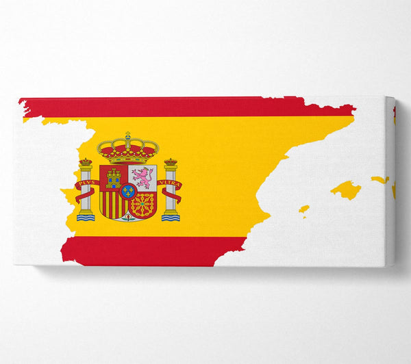 Spanische Flagge Karte